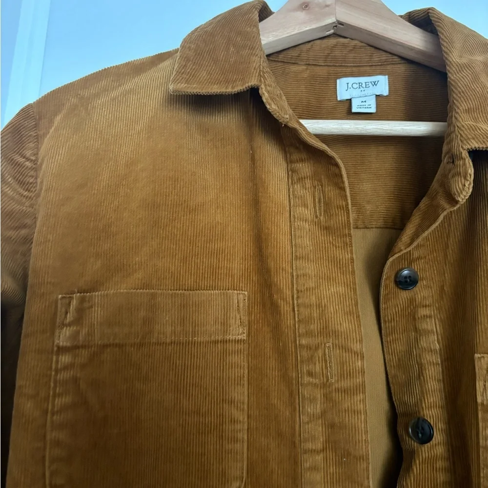 J. Crew Mustard Corduroy Shirt Jacket